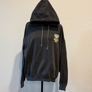 Charcoal Skull Design Hoodie